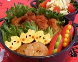 赤ウインナーポケットに詰めて♡鮮やか弁当作り方12写真
