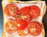 ハムのトマトチーズホットサンド作り方5写真