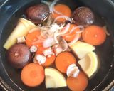 厚揚げ、筍、春人参の煮物　発酵玉葱作り方3写真