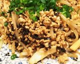 もやしと鶏ひき肉の炒め物作り方4写真