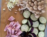 とろけるナスとベーコンのペペロンチーノ作り方2写真
