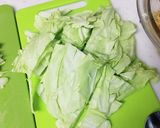 焼きそばソースでキャベ炒飯♪作り方3写真