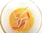 お弁当にも♪レンジで簡単美味しい♡カニ玉作り方1写真
