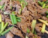 にんにくの茎と牛肉炒め作り方5写真