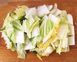 簡単ヘルシー☆鶏胸肉&白菜ペペロンチーノ作り方6写真