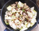 簡単ヘルシー☆鶏胸肉&白菜ペペロンチーノ作り方8写真