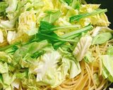 キャベツと小松菜のペペロンチーノ作り方6写真