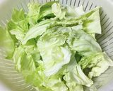 豚レバーとキャベツのステーキソース炒め。作り方2写真