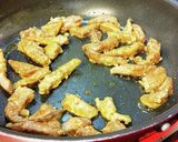 豚レバーとキャベツのステーキソース炒め。作り方5写真