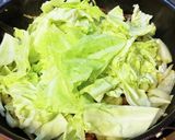 豚レバーとキャベツのステーキソース炒め。作り方7写真