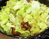 豚レバーとキャベツのステーキソース炒め。作り方9写真