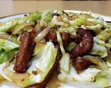 豚レバーとキャベツのステーキソース炒め。作り方10写真
