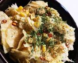 超簡単キャベツとポテチのガーリック丼作り方7写真
