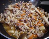 キムチと源たれの炊き込みご飯作り方4写真