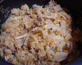 キムチと源たれの炊き込みご飯作り方7写真