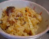 キムチと源たれの炊き込みご飯作り方8写真