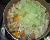 煮込み風野菜＆きのこたっぷり味噌ラーメン作り方2写真