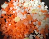 雑穀入り野菜の豆乳スープ作り方4写真