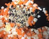 雑穀入り野菜の豆乳スープ作り方5写真