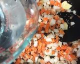 雑穀入り野菜の豆乳スープ作り方6写真