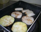 茄子と帆立、トマトのミルフィーユ田楽作り方3写真