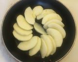 HMで作る薄切りリンゴ2層のパンケーキ作り方1写真