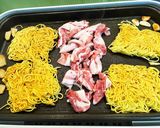 ホットプレートを使ったシーフード焼そば作り方3写真