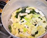 干し葉野菜たっぷりわかめスープ作り方2写真