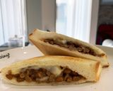 簡単納豆チーズのホットサンド作り方8写真
