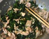 わかめと豚肉の炒め物作り方3写真