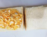 簡単ハム玉トマトのホットサンド作り方1写真