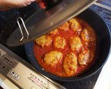 【簡単】人参入り煮込みハンバーグ作り方12写真