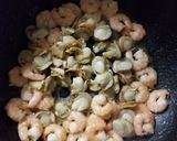 エビとホタテのカラスミパスタ作り方4写真