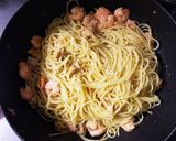 エビとホタテのカラスミパスタ作り方5写真
