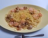 エビとホタテのカラスミパスタ作り方6写真