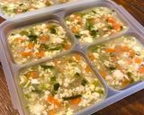 簡単離乳食♡鶏と野菜の和風かきたま餡作り方5写真