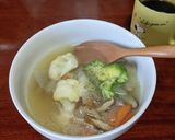 カリフラワーとブロッコリーの野菜スープ作り方7写真