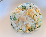基本チャーハン(ツナ缶＋しらす+明太子)作り方14写真