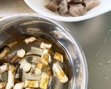 こんにゃく、ごぼう、豚バラきんぴらっぽく作り方1写真