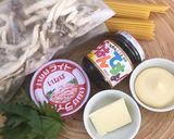ごはんですよ！で☆ツナとキノコのパスタ作り方1写真