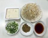 水切り不要！カレーめんつゆ豆腐もやし☆作り方1写真