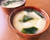 あったかワカメと豆腐の味噌汁作り方5写真