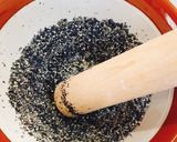 黒ゴマきな粉の米粉ベーグル作り方1写真