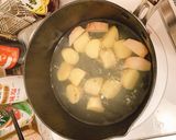 胡麻団子入りサツマイモと生姜のスープ作り方9写真