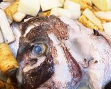 鯛あらの煮付け作り方6写真