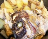 鯛あらの煮付け作り方8写真