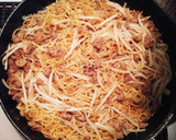 絶品☆もやしと挽き肉のオイスター焼きそば作り方8写真
