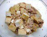 レンジで簡単！麻婆豆腐☆厚揚げ作り方2写真