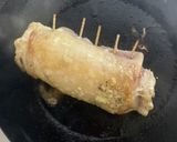 鶏肉の菜の花肉巻き作り方9写真