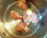 鶏肉カリフラワーの豆乳味噌スープ作り方2写真